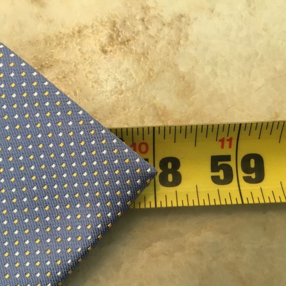 YASANTI BLUE PIN-DOT TIE - Picture 11 of 12